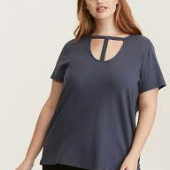 Torrid Tops - 💟 FinalSale* Strappy Blue Choker Top Size 22/24